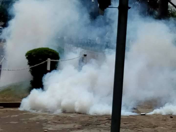 police attack free zakzaky protest abuja on 16th April 2018 in abuja 